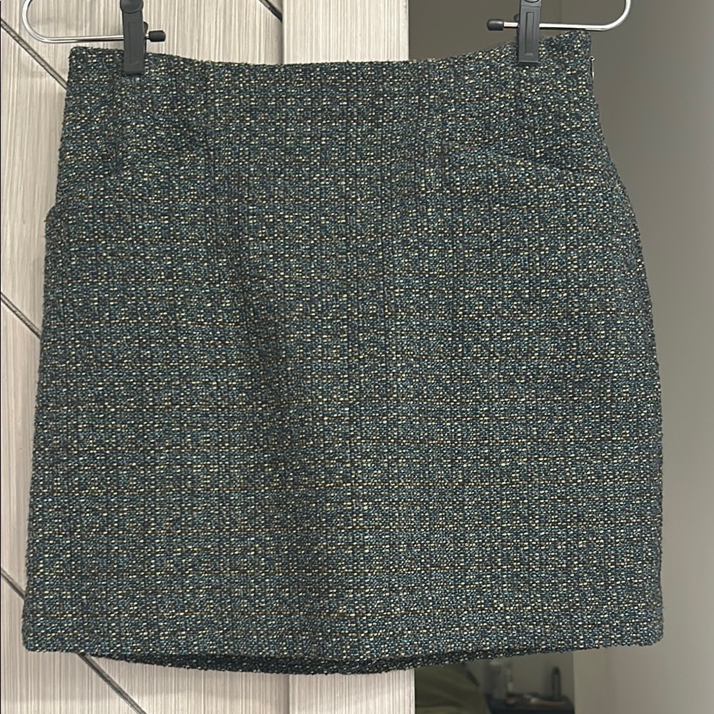 Green Mini Pencil Skirt for Work